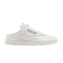 Фото № 1 с приближением к товару «‎Reebok Club C Laceless Mule Chalk Glen Green»