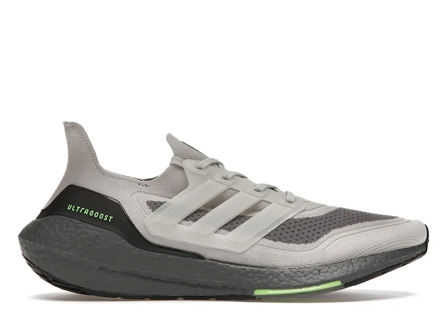 Фото № 1 с приближением к товару «‎adidas Ultra Boost 21 Metal Grey Signal Green»