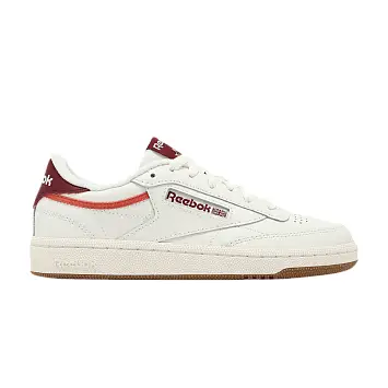 Reebok Women's Club C 85 Chalk Maroon Coral - 1