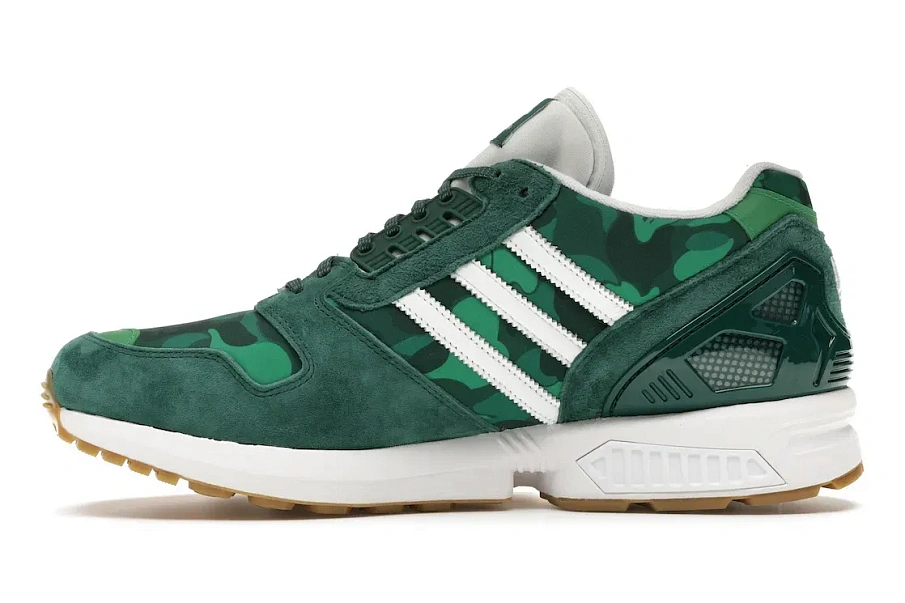 Фото № 3 с приближением к товару «‎adidas ZX 8000 Bape Undefeated Green»