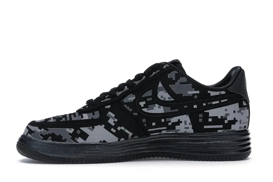 Фото № 3 с приближением к товару «‎Nike Lunar Force 1 Low Digi Camo Black»