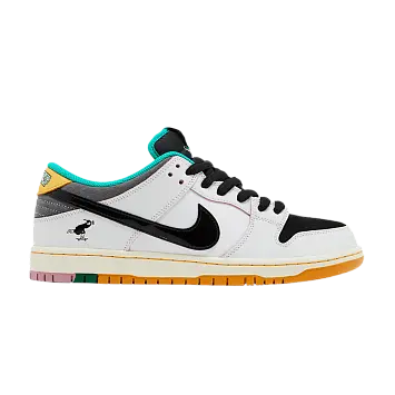 Mens CSEF x Nike Dunk Low SB White Clear Emerald