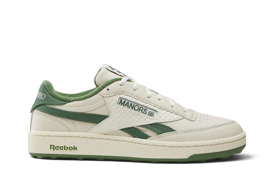 Фото № 2 с приближением к товару «‎Manors x Reebok Club C Revenge Golf Vintage Chalk Legacy Green»