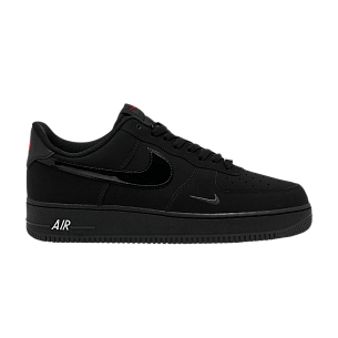 Nike Air Force 1 Low 07 LV8 Black Patent Swoosh