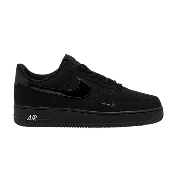 Nike Air Force 1 Low 07 LV8 Black Patent Swoosh