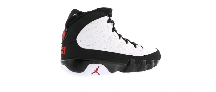 Фото № 5 с приближением к товару «‎Jordan 9 Retro White Black Red (2010)»