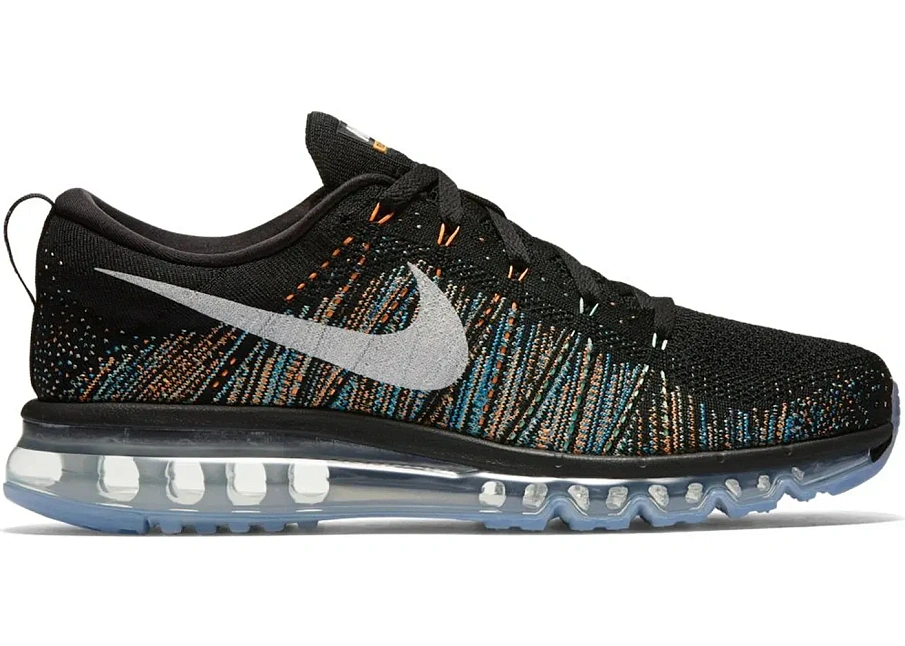 Фото № 1 с приближением к товару «‎Nike Flyknit Air Max Black Multi-Color»