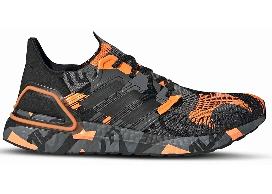 Фото № 1 с приближением к товару «‎adidas Ultra Boost 20 Geometric Pack Black Signal Orange»