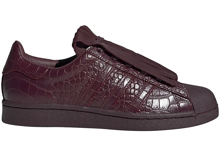 Фото № 1 с приближением к товару «‎adidas Superstar Fringe Maroon »