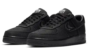Stussy x Nike Air Force 1 Low 'Triple Black' - 5