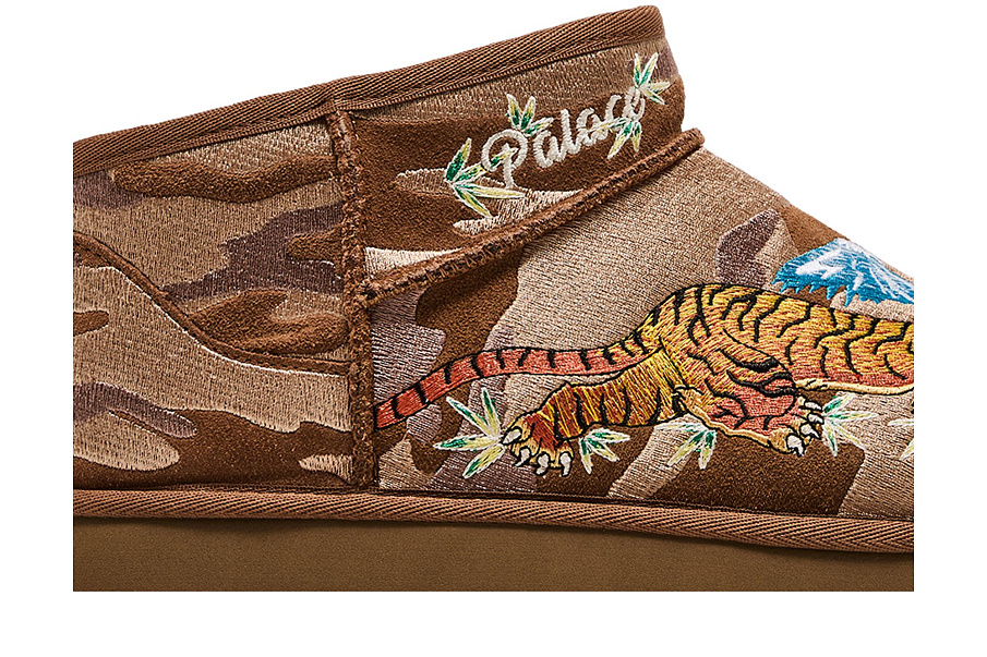 Фото № 3 с приближением к товару «‎Palace x UGG Classic Ultra Mini Boot Chestnut Camo»