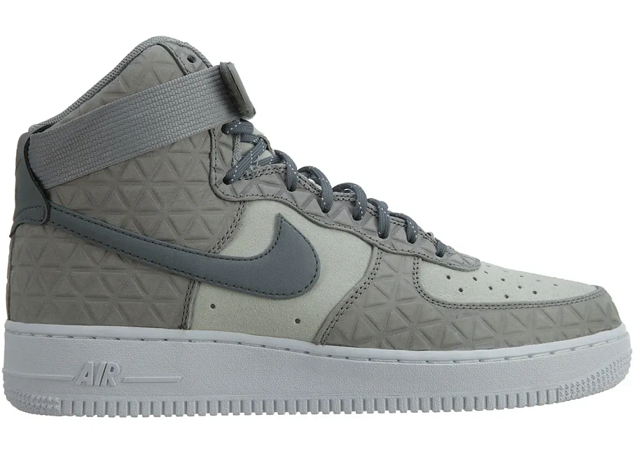 Фото № 1 с приближением к товару «‎Nike Air Force 1 Hi Prm Suede Matte Silver Cool Grey »