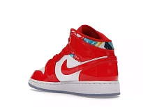 Фото № 3 с приближением к товару «‎Jordan 1 Mid Barcelona Sweater Red Patent »