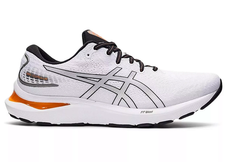 Фото № 1 с приближением к товару «‎ASICS Gel-Cumulus 24 White Piedmont Grey Orange»
