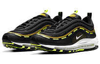 Фото № 3 с приближением к товару «‎Undefeated X Nike Air Max 97 Running Shoes BlackVoltMilitia Green»