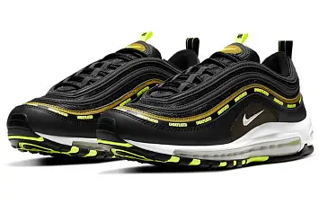 Undefeated X Nike Air Max 97 Running Shoes BlackVoltMilitia Green - 3