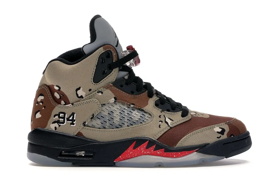 Фото № 1 с приближением к товару «‎Jordan 5 Retro Supreme Desert Camo»