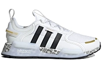 Фото № 1 с приближением к товару «‎adidas NMD R1 V3 White Black Gold Tartan Trefoil»