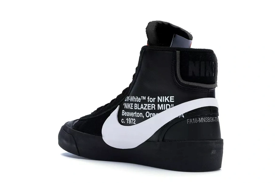 Фото № 4 с приближением к товару «‎Nike Blazer Mid Off-White Grim Reaper»