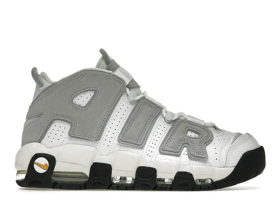 Фото № 1 с приближением к товару «‎Nike Air More Uptempo Wolf Grey Solar Flare»