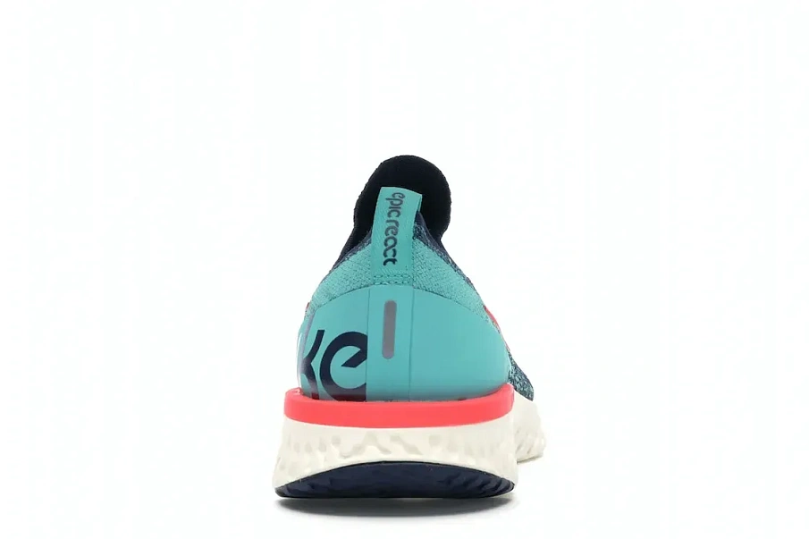 Фото № 4 с приближением к товару «‎Nike Epic React Flyknit College Navy Hyper Jade»