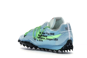 Nike Waffle Racer Off-White Vivid Sky  - 6