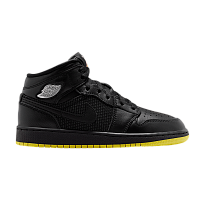 Фото № 1 с приближением к товару «‎Air Jordan 1 Mid SE GS Black Opti Yellow»