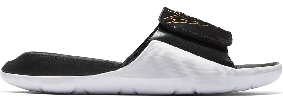 Фото № 1 с приближением к товару «‎Jordan Hydro 7 Black Metallic Gold White »