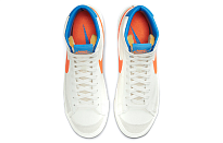 Фото № 4 с приближением к товару «‎Nike Blazer Mid '77 Mid-Top Sneakers WhiteBlueOrange»