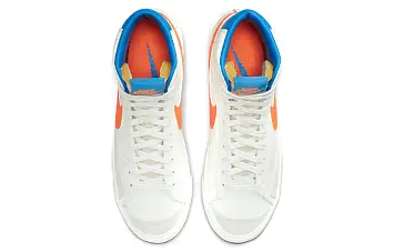 Nike Blazer Mid '77 Mid-Top Sneakers WhiteBlueOrange - 7