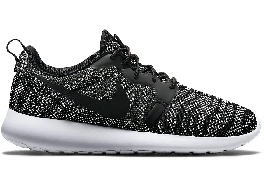 Фото № 1 с приближением к товару «‎Nike Roshe Run Jacquard White Black »