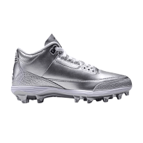 Фото № 1 с приближением к товару «‎Air Jordan 3 Mid TD Metallic Silver»