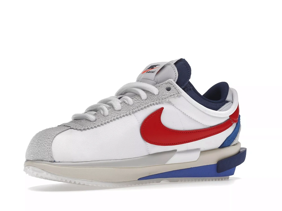 Фото № 3 с приближением к товару «‎Nike Zoom Cortez SP sacai White University Red Blue»