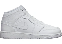Фото № 1 с приближением к товару «‎Jordan 1 Mid Triple White (2012) »
