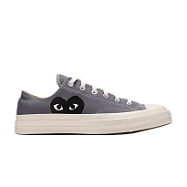 Фото № 1 с приближением к товару «‎Mens Comme des Garçons PLAY x Converse Chuck 70 Low Steel Gray»