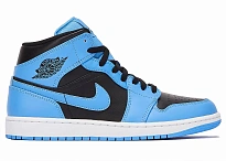 Фото № 1 с приближением к товару «‎Jordan 1 Mid University Blue Black»