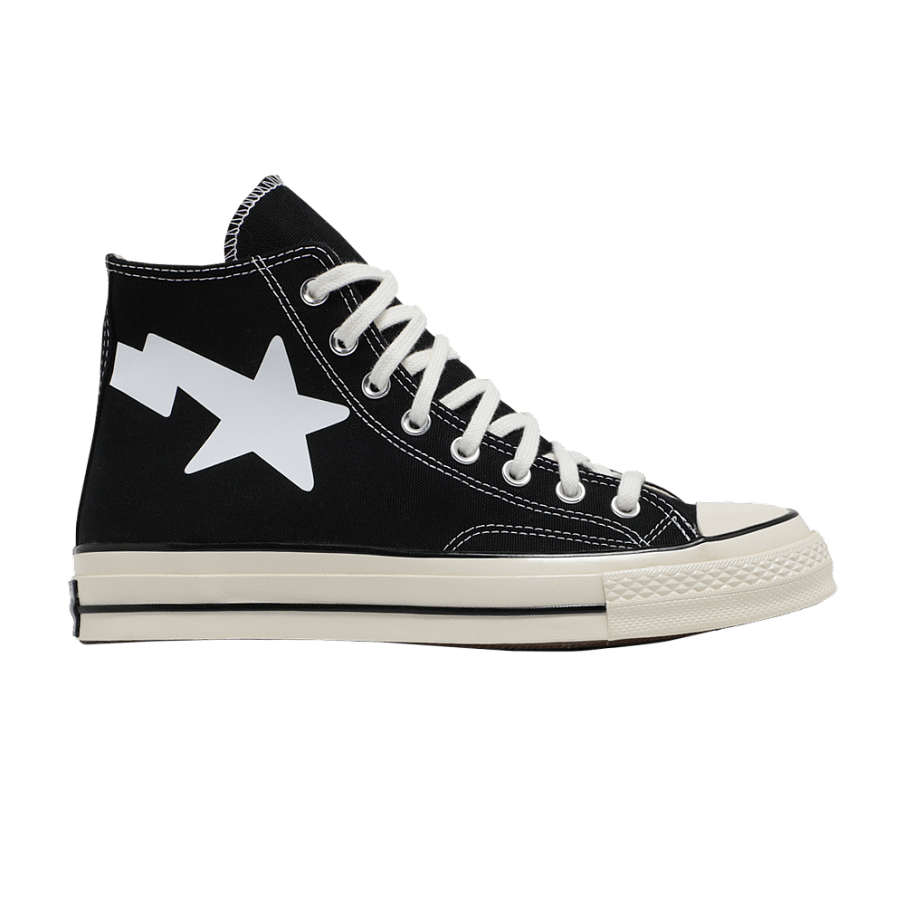 Фото № 1 с приближением к товару «‎Chinatown Market x A Bathing Ape x Converse Chuck 70 High Black»