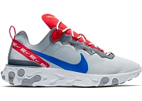 Фото № 1 с приближением к товару «‎Nike React Element 55 Wolf Grey Game Royal Habanero Red»