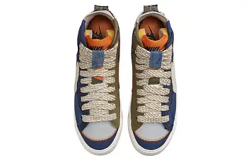 Nike Blazer Mid '77 Jumbo Skate Shoes GrayBlue - 6