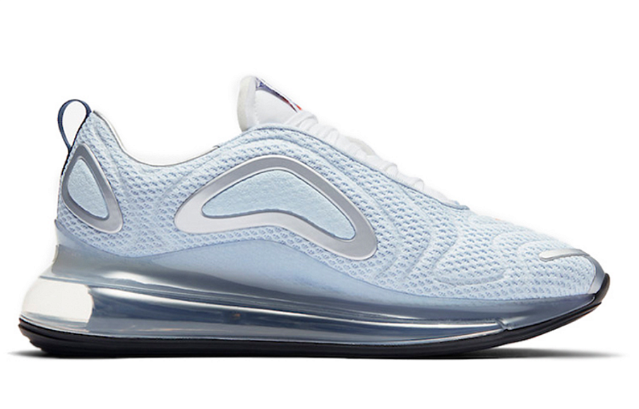 Фото № 2 с приближением к товару «‎Nike Air Max 720 Sports Casual Shoes Celestine BlueRacer BlueMetallic SilverTeam Orange»