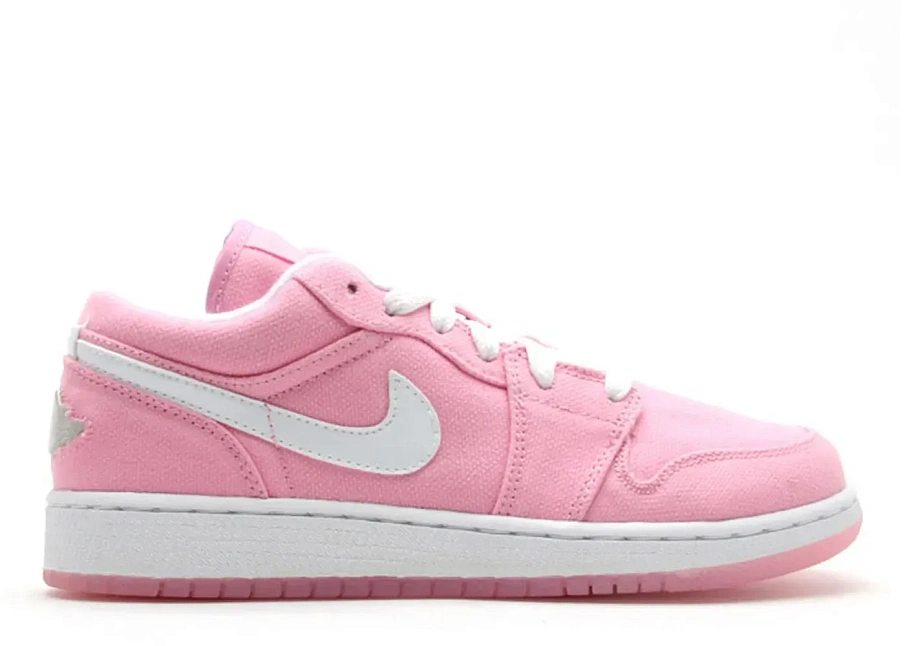 Фото № 1 с приближением к товару «‎Jordan 1 Canvas Low Pink »