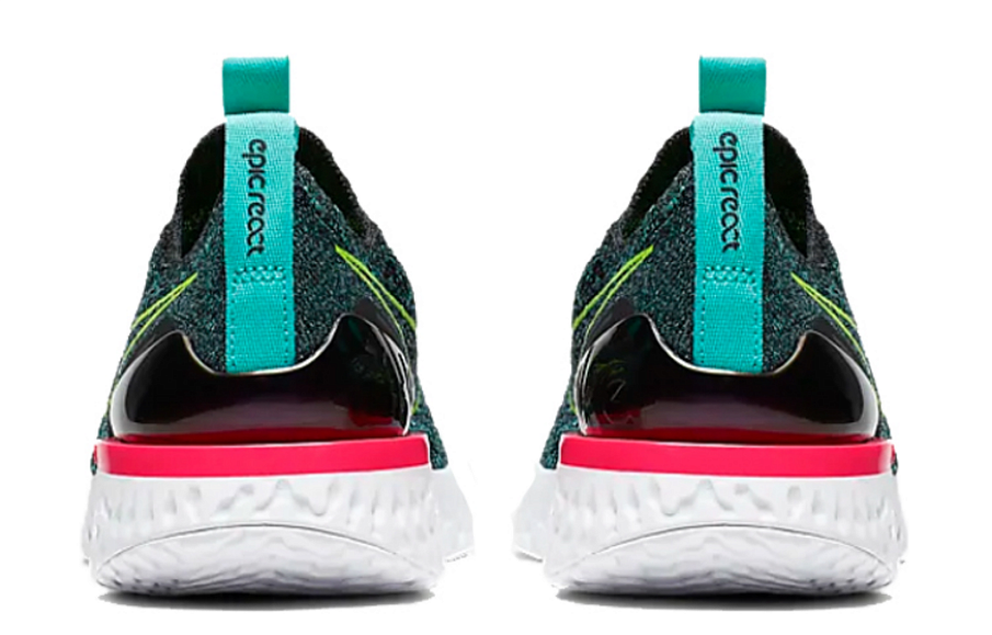 Фото № 4 с приближением к товару «‎Nike Epic Phantom React Flyknit Gs 'Black Hyper Jade'»