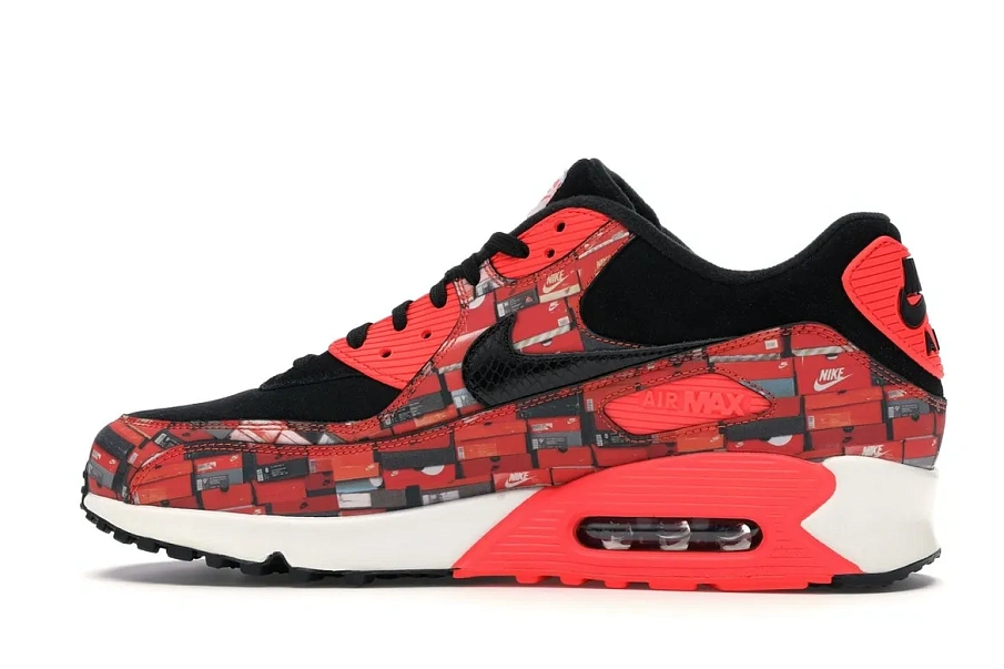 Фото № 5 с приближением к товару «‎Nike Air Max 90 Atmos We Love Nike (Bright Crimson)»