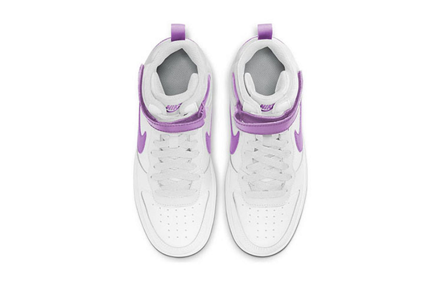 Фото № 4 с приближением к товару «‎Nike Court Borough Mid 2 (GS) WhitePurple»