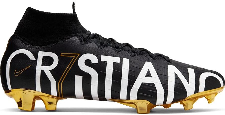 Фото № 1 с приближением к товару «‎Nike Mercurial Superfly 6 Elite CR7 FG Cristiano Ronaldo Black Gold»