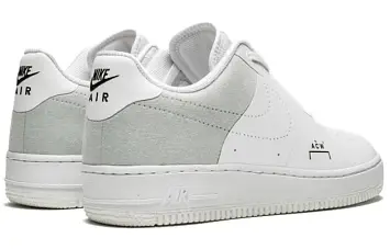  Nike Air Force 1 Low Skate shoes WhiteGrey - 5
