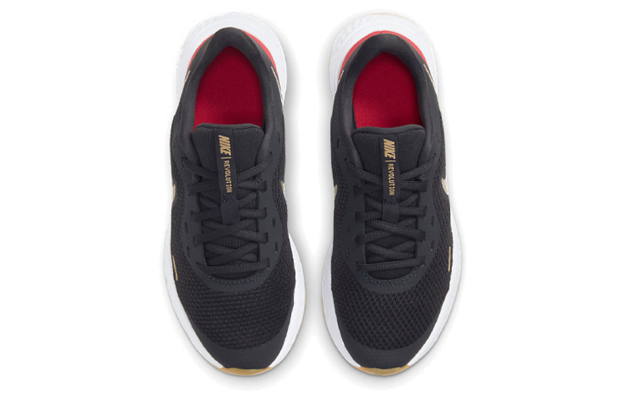 Фото № 4 с приближением к товару «‎Nike Revolution 5 (GS) BlackGoldRed»