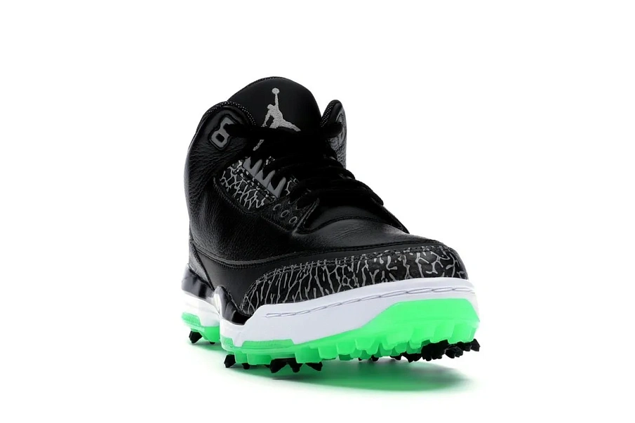 Фото № 4 с приближением к товару «‎Jordan 3 Retro Golf Black Green Glow»
