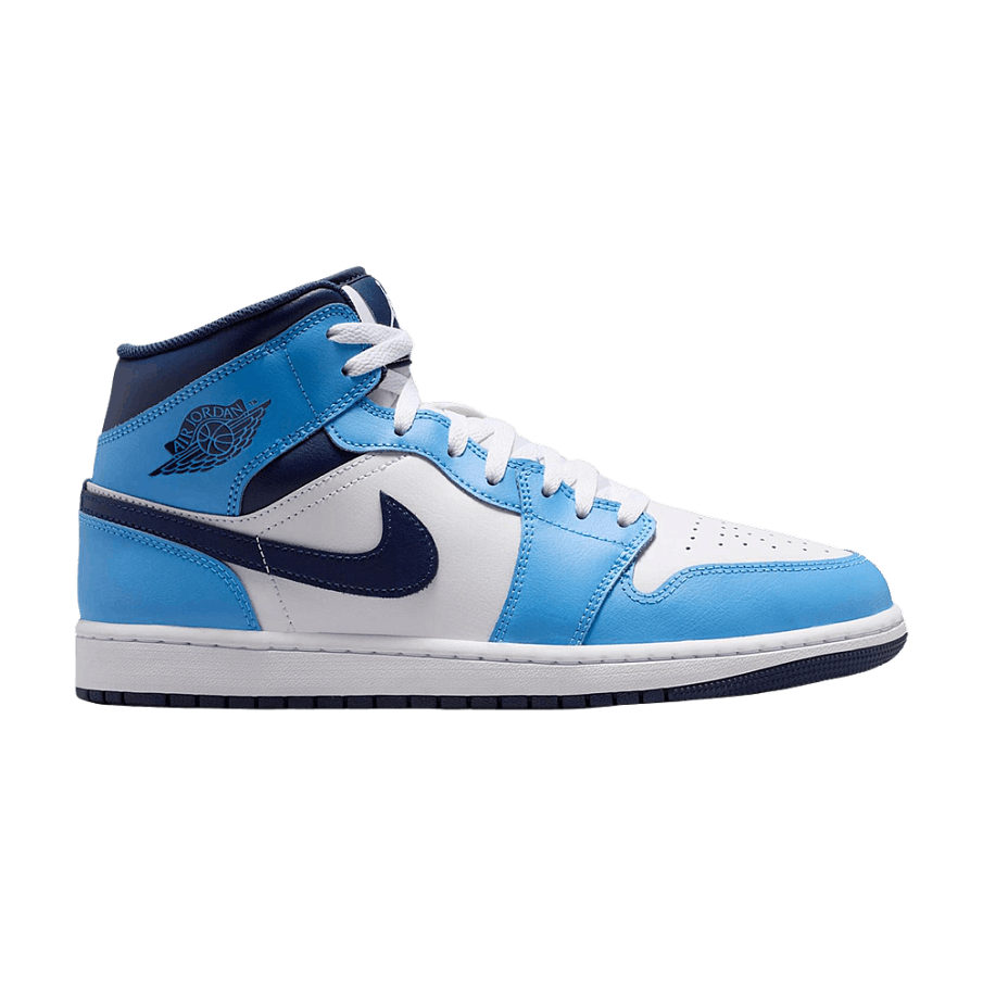 Фото № 1 с приближением к товару «‎Air Jordan 1 Mid University Blue Midnight Navy»