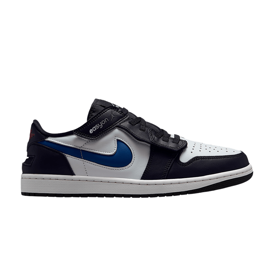 Фото № 1 с приближением к товару «‎Air Jordan 1 Low Easyon Black True Blue Summit White»